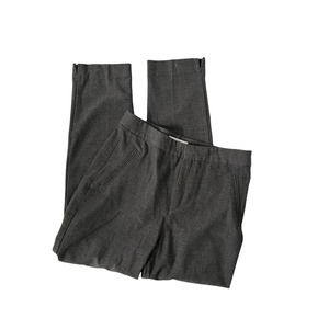 SPRINGFIELD Gray Straight Flat Front Pants High Rise Women's Size 38 / Sz 2 US